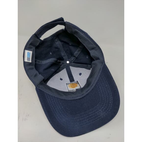 Main Gate NBA Indiana Pacers Hat Embroidered State Logo Blue Strapback - Picture 7 of 10